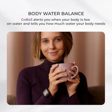 Load image into Gallery viewer, HEALBE GoBe3 - Wearable Health, Fitness and Activity Tracker with Automatic Tracking of Calorie Intake and Burning, Water Balance, Heart Rate, Sleep, neuroactivity, and Stress, with Free app, Purple
