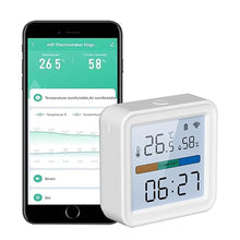 Load image into Gallery viewer, WiFi Thermometer Hygrometer: Smart Temperature Humidity Monitor with App Notification Alert, Free Data Storage Export, Accurate with Calibration, Backlight, Air Comfort Indicator, Battery Included

