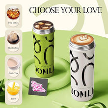 Load image into Gallery viewer, GOOM 20 oz Spill Proof Tumbler with Lid and Straw, Top Handle, Extended Tea Infuser, 6-Layer Insulation 18/10 Stainless Steel, Christmas Gifts for Mom Women Man Her, Teacher Gifts - Green

