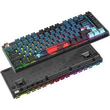Load image into Gallery viewer, 75% Percent Keyboard Programmable,82 Keys Wired Hot-swappable RGB Mechanical Gaming Keyboard Gasket Mount with White Switches for Mac/Win (75% Monster)
