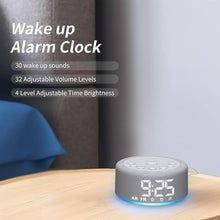 Load image into Gallery viewer, ?3 in 1? Sound Machine Alarm Clock Night Light White Noise Machine with 27 Sleeping Sounds for Baby Kids Adults 32 Level Volume Auto Off Timer Memory Function Digital Clock with 30 Wake Up Sounds
