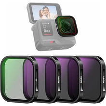 Load image into Gallery viewer, NEEWER ND &amp; CPL Filter Set Compatible with Insta360 Ace Pro, ND16 ND32 ND64 CPL 4 Pack Action Camera Accessories Polarizer Neutral Density Filters with Multi Coated Optical Glass &amp; Slim Aluminum Frame
