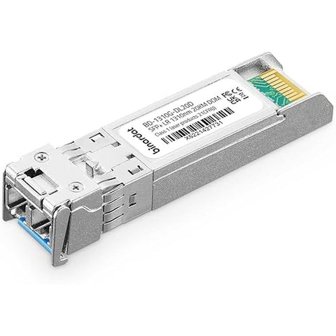 Binardat 10GBase-LR SFP+ Transceiver, SFP Single-Mode LC Module, 1310nm SMF, up to 10KM, Plug and play, Compatible with Binardat, MokerLink, Cisco, Meraki, Ubiquiti UniFi, Mikrotik, TP-Link and more