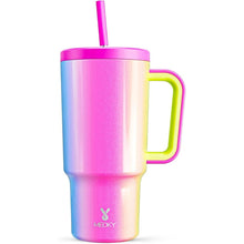 Load image into Gallery viewer, Meoky 30 oz Tumbler with Handle, Tumbler with Lid and Straw, Insulated Stainless Steel Travel Mug, 100% Leak-proof, Cupholder Friendly, Keeps Cold for 24 Hours or Hot for 8 Hours (Carnival)
