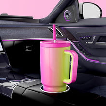 Load image into Gallery viewer, Meoky 30 oz Tumbler with Handle, Tumbler with Lid and Straw, Insulated Stainless Steel Travel Mug, 100% Leak-proof, Cupholder Friendly, Keeps Cold for 24 Hours or Hot for 8 Hours (Carnival)
