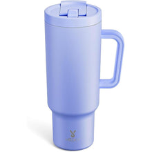 Load image into Gallery viewer, Meoky 40 oz Tumbler with Handle and Flip Straw, 100% Leakproof Tumbler with Lid and Straw, Stainless Steel Insulated Cup, Cupholder Friendly, Keeps Cold for 34 Hours (Lilac)

