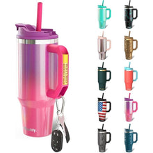 Load image into Gallery viewer, Frost Buddy Thicc Buddy - 40 oz Stainless Steel Vacuum Insulated Tumbler with Lid and Straw for Water - Travel Mug Cupholder Friendly - Gifts for Women Men Him Her (Violet Haze)
