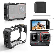 Load image into Gallery viewer, Ace Pro Aluminum Metal Frame Cage Case Bag with Silicone Lens Cap Screen Protector Compatible with Insta360 Ace Pro Camera Accessories Kit
