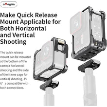 Load image into Gallery viewer, Ace Pro Aluminum Metal Frame Cage Case Bag with Silicone Lens Cap Screen Protector Compatible with Insta360 Ace Pro Camera Accessories Kit
