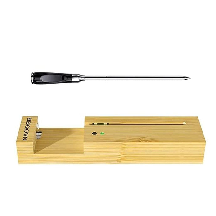 Meat Thermometer Wireless with 3.9mm Diameter Probe, 777FT Long Range Cooking Thermometer for Oven, Air Fryer, BBQ, Beef, Turkey, Chicken, Salmon, APP Remote Monitor