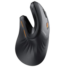 Load image into Gallery viewer, ProtoArc Ergonomic Mouse, EM11 NL Bluetooth Rechargeable Wireless Vertical Mouse, 3 Multi-Device Connectivity for Computer/PC/Laptop, 2.4GHz Optical Mice for Windows, Mac OS, Black
