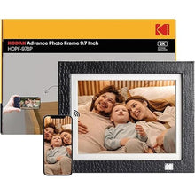Load image into Gallery viewer, KODAK Digital Photo Frame with WiFi, 9.7 inch 2048x1536 IPS 2K Touch Screen, 32GB Storage, Auto-Rotate Motion Sensor, Share Photos and Videos, Christmas Birthdaty Gifts for Women
