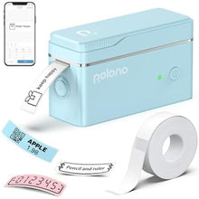 Load image into Gallery viewer, POLONO P31S Label Maker Machine with Tape, Portable Thermal Printer, Portable Bluetooth Label Printer for Organizing Storage Office Home, Sticker Maker Mini Label Maker with Multiple Templates, Blue
