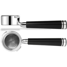 Load image into Gallery viewer, LILQ 58mm Bottomless Naked 2 Ears Portafilter Compatible with Gaggia Machines– Includes 18–20g Basket (Aluminum Flat, 58mm For Gaggia)
