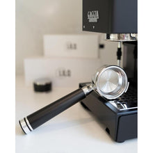 Load image into Gallery viewer, LILQ 58mm Bottomless Naked 2 Ears Portafilter Compatible with Gaggia Machines– Includes 18–20g Basket (Aluminum Flat, 58mm For Gaggia)
