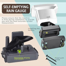 Load image into Gallery viewer, Wireless Rain Gauge Outdoor, Digital Rain Gauge Outdoors Best Rated with Thermometer,Accurate Self-Emptying Rain Measure Gauge for Garden,Remote Electronic Rain Meter,Freeze Proof Rainfall Measurer
