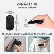Load image into Gallery viewer, Small Wireless Mouse, Slim Mini Travel Mouse, Designed for Small Hands, Portable Computer mice with USB-A Receiver, Quiet Click, 2400 DPI, 2.4GHz Cordless Silent mice for Laptop, Chromebook, PC
