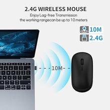 Load image into Gallery viewer, Small Wireless Mouse, Slim Mini Travel Mouse, Designed for Small Hands, Portable Computer mice with USB-A Receiver, Quiet Click, 2400 DPI, 2.4GHz Cordless Silent mice for Laptop, Chromebook, PC
