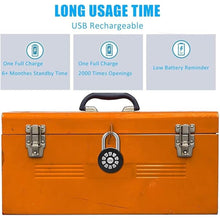 Load image into Gallery viewer, Smart Padlock, Password Lock with APP Control(iOS/Android), Access via Bluetooth &amp; Pin Codes,Suitable for Gym, Locker, Gates, Fence and Storage (Black)
