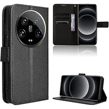 Load image into Gallery viewer, Compatible with Xiaomi 14 Ultra Leather Case Cover,PU Leather flip Cover Compatible with Xiaomi 14 Ultra 5G 24031PN0DC Case Cover Black
