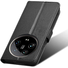 Load image into Gallery viewer, Compatible with Xiaomi 14 Ultra Leather Case Cover,PU Leather flip Cover Compatible with Xiaomi 14 Ultra 5G 24031PN0DC Case Cover Black
