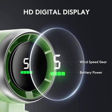Load image into Gallery viewer, Foldable Handheld Fan, Portable High Speed Rechargeable 10000mAh Mini Turbo Fan, Digital Display, 5 Speed Adjustable Personal Small Pocket, Gifts for Women Men Travel Camp Outdoor Office

