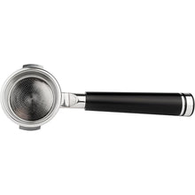 Load image into Gallery viewer, LILQ 58mm Bottomless Naked 2 Ears Portafilter Compatible with Breville Machines– Includes 18–20g Basket (Aluminum Flat, 58mm For Breville)
