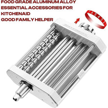 Load image into Gallery viewer, Pasta Attachment for KitchenAid Stand Mixer, 3 in 1 Set Pasta Maker KitchenAid Attachment Includes Spaghetti Cutter, Pasta Sheet Roller and Fettuccine Cutter, Attachment for Kitchenaid Mixers
