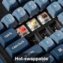 Load image into Gallery viewer, Keychron V5 Max Custom Wirless Mechanical Keyboard, 2.4 GHz/Bluetooth/Wired 3-Mode 100 Keys RGB Backlight QMK/VIA Programmable Macro, Hot-Swap Gateron Jupiter Red Switch PBT Keycaps for Mac Windows
