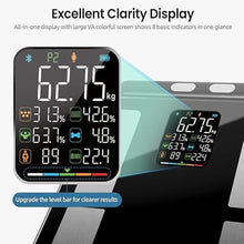 Load image into Gallery viewer, Smart Scale for Body Weight 8-Electrode Digital Weight Scale for Body Fat Bathroom Scale with BMI Full Body Composition Analysis with Bluetooth Health Monitor for Weight Loss, 400lb
