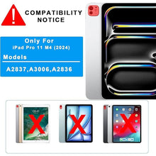 Load image into Gallery viewer, for 2024 iPad Pro 11-inch (M4) Case with Keyboard - 7 Color Backlit Detachable Tablet Keyboard Cover with Touchpad - 11&quot; iPad Pro 2024 (M4, 2024) Keyboard Case with Pen Holder &amp; Kickstand Black
