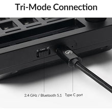 Load image into Gallery viewer, Keychron Q0 Max Wireless Custom Barebones Keyboard Kit, 2.4 GHz/Bluetooth 5.1/Wired QMK Number Pad, RGB Numeric Keypad Compatible with Laptop Mac Windows Linux - Black
