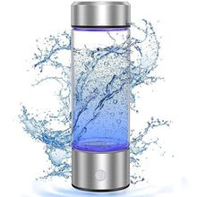 Load image into Gallery viewer, Hydrogen Water Bottle, Portable Rechargeable Hydrogen Water Bottle Generator [Gifts for Him Her], Hydrogen Water Machine for Home Travel Office Exercise (Silver)
