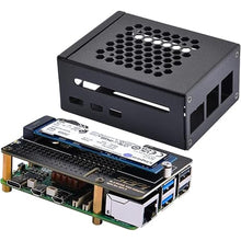 Load image into Gallery viewer, GeeekPi Metal Case with N04 PCIe M.2 Key-M NVMe SSD PCIe Peripheral Board for Raspberry Pi 5
