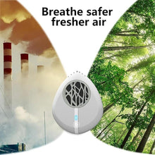 Load image into Gallery viewer, Personal Air Purifier Necklace, Wearable Negative Ion Generator for Travel Home Public Place Outdoor, Car Air Cleaner Eliminates Pollen Smoke and Dust, Portable Air Purifier for Friend kid and Family
