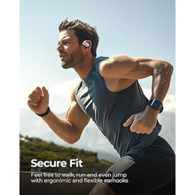 Load image into Gallery viewer, Open Ear Headphones, Bluetooth 5.3 Wireless Earbuds with Earhooks, 120° Rotation Angle Adjustment, 36 Hours Playtime, 1.5 Hours Fast Charging, Sweat Resistant, Sport Earphones for Workout White
