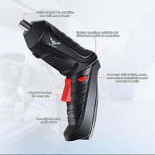 Load image into Gallery viewer, 47 in 1 Electric Screwdriver Cordless Drill Rechargeable Set 3.6V Li-ion 3.5N·m Max Torque Electric Rotatable with Case LED Light Screwdriver Multi-Angle Work balck for Home Office DIY Tools
