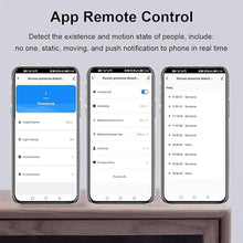 Load image into Gallery viewer, Smart Human Presence Motion Sensor: WiFi Millimeter Wave Radar Detector with Light Sensor, High Sensing Human Body Exists Sensor for Home Automation, Compatible with Alexa/Smart Life/Tuya Smart
