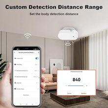 Load image into Gallery viewer, Smart Human Presence Motion Sensor: WiFi Millimeter Wave Radar Detector with Light Sensor, High Sensing Human Body Exists Sensor for Home Automation, Compatible with Alexa/Smart Life/Tuya Smart
