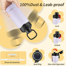 Load image into Gallery viewer, Insulated water bottle with Lid,14oz Stainless Steel Water Bottle for Boys,Girls,Double Wall Vacuum Wide Mouth Thermal Water Bottle for School,Travel,BPA-free and Leak-proof?14oz,Lavender?
