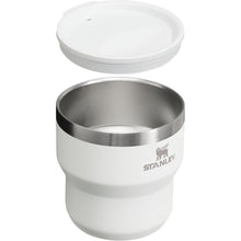 Load image into Gallery viewer, STANLEY Stay-Hot Stacking Camp Cup 10 oz | Press In Drink Through Lid | Cup for Coffee, Tea and Drinks | Insulated Stainless Steel Coffee Mug | BPA-Free
