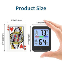Load image into Gallery viewer, Digital Thermometer Hygrometer, Indoor Wall Thermometer, Indoor Humidity Temperature Monitor with Max&amp;Min Records Backlit for 10S for Greenhouse, Home and Office Measuring Devices
