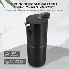 Load image into Gallery viewer, Automatic Foaming Soap Dispenser, 12.8oz/380ml Rechargeable Touchless Hand Soap Dispenser, 4 Level Adjustable Foam Volume, IPX5 Waterproof for Bathroom &amp; Kitchen, Black
