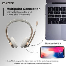 Load image into Gallery viewer, Wireless Headset, Bluetooth Headphones with Microphone Noise Cancelling, 26hrs Wireless Headset with Mic Mute for Smartphone/Laptop/Zoom/Teams/Call Center/Home/Office
