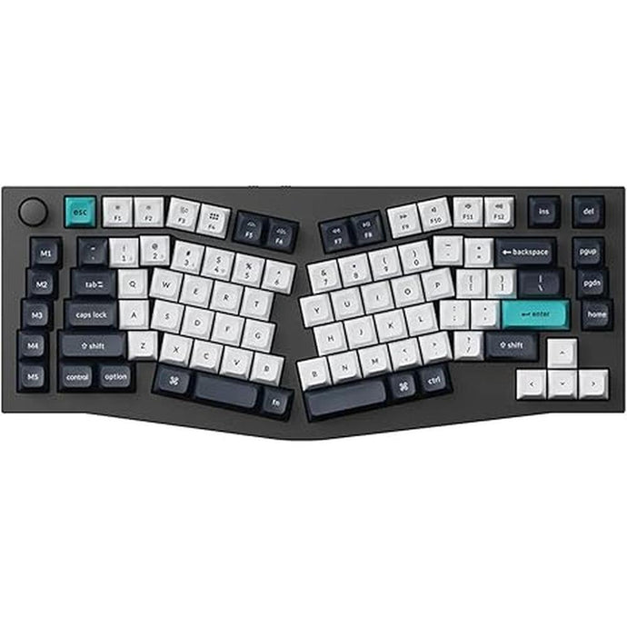 Keychron Q10 Max Alice 75% Layout Custom Wireless Mechanical Keyboard with Knob, QMK/VIA Programmable 2.4 GHz/Bluetooth/Wired RGB Backlit Aluminum Ergonomic for Mac Windows, Gateron Brown Switch