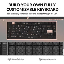 Load image into Gallery viewer, Keychron Q10 Max Alice 75% Layout Custom Wireless Mechanical Keyboard with Knob, QMK/VIA Programmable 2.4 GHz/Bluetooth/Wired RGB Backlit Aluminum Ergonomic for Mac Windows, Gateron Brown Switch
