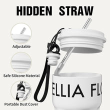 Load image into Gallery viewer, GOOM 18oz Travel Coffee Mug Tumbler with Lid and Straw, 18/10 Stainless Steel, 6-Layer Insulation, Spill Proof|Leak Proof Tumbler with Straw Mouth Rotary Lock, Coffee Mugs for Men, Women - White
