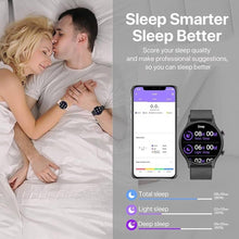 Load image into Gallery viewer, Smart Watch for Men, Running Watches for Men, Fitness Activity Tracker Watch, Dail Call 150+ Sport Modes Step Calorie Counter Pedometer Heart Rate Sleep Tracker, 1.4&quot; Black Round
