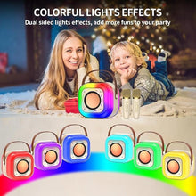 Load image into Gallery viewer, Karaoke Machine for Adults Kids: Portable PA System with Wireless Microphone for Singing, Karaoke Speaker with 3.5&quot; Subwoofers and LED Lights for Home Party, Best Music Gifts for All
