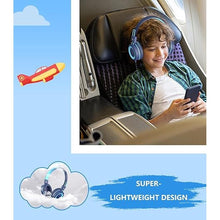 Load image into Gallery viewer, Upgrade USB Type C Kids Headphone for School, 94dB Safe Volume Limited, HD Stereo Sound, Foldable Lightweight On-Ear Headphones for Boys/Girls/Students/Tablet/Travel (Dark Blue)
